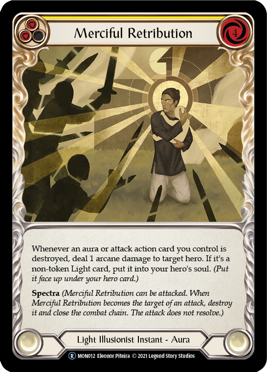 Merciful Retribution [U-MON012-RF] (Monarch Unlimited)  Unlimited Rainbow Foil | Arkham Games and Comics