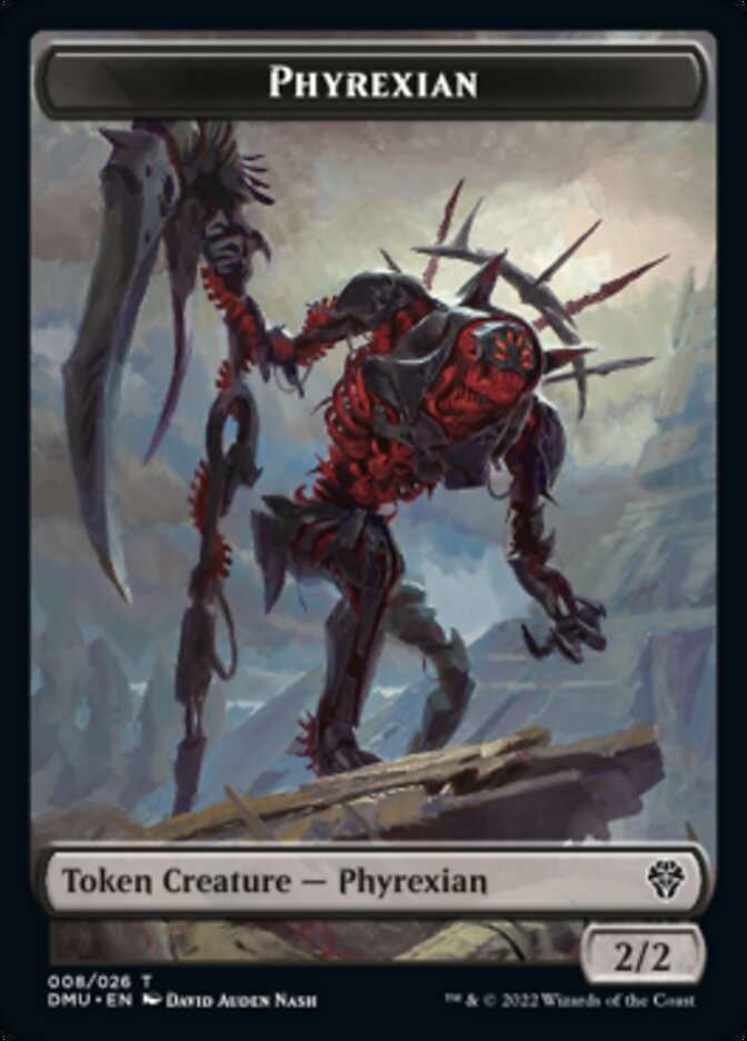 Phyrexian Token [Dominaria United Tokens] | Arkham Games and Comics