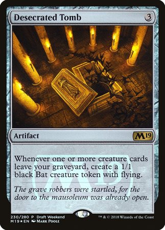 Desecrated Tomb (Draft Weekend) [Core Set 2019 Promos] | Arkham Games and Comics