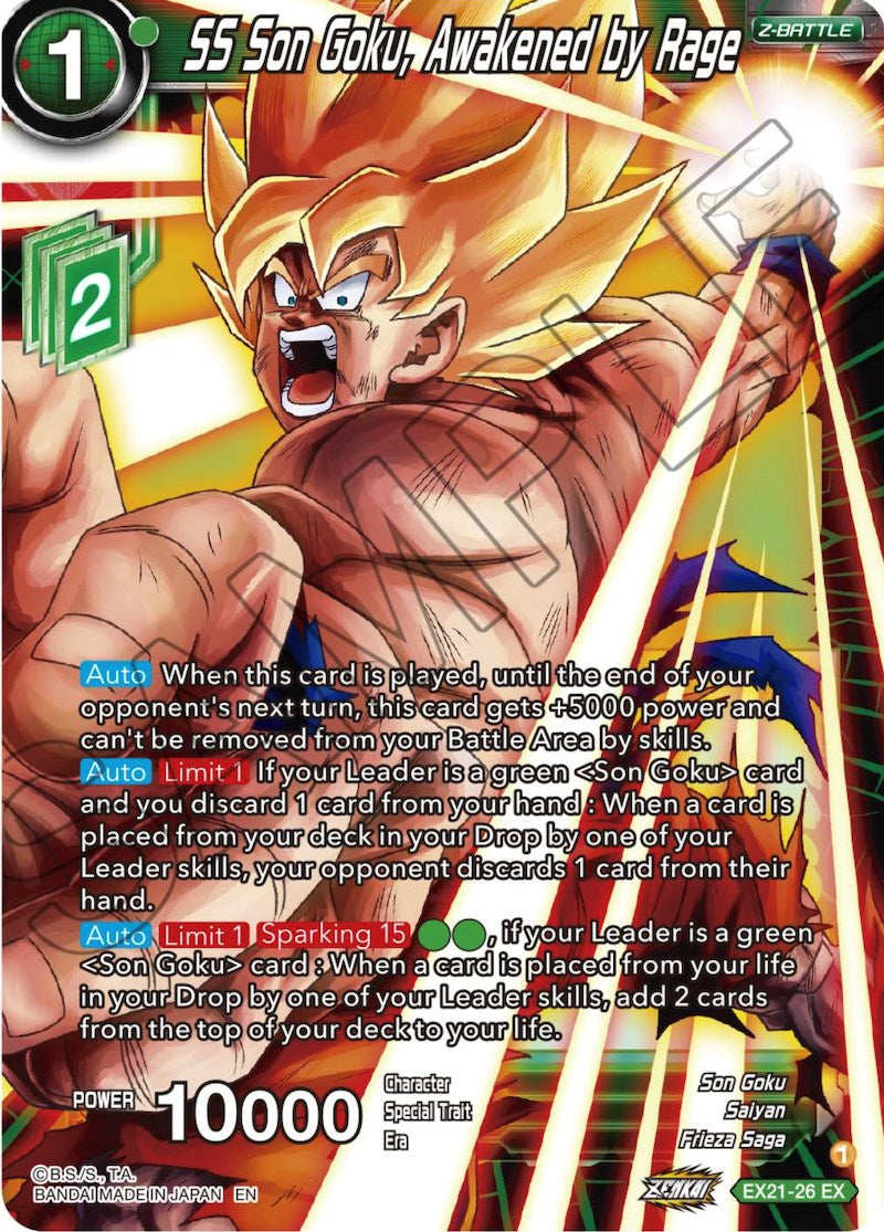 SS Son Goku, Awakened by Rage (EX21-26) [5th Anniversary Set] | Arkham Games and Comics