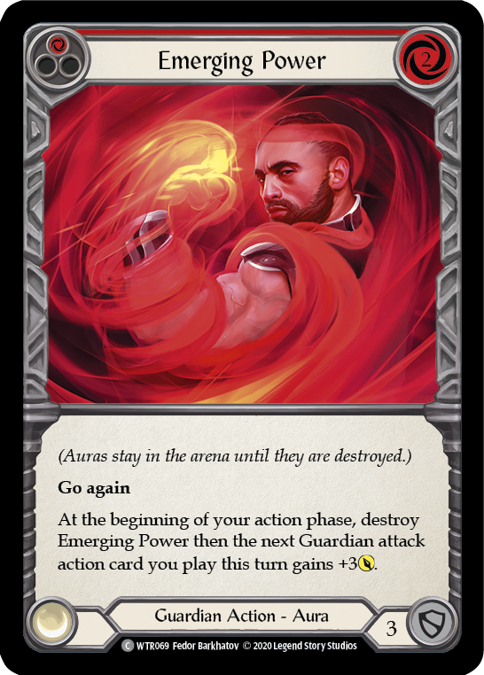 Emerging Power (Red) [U-WTR069] (Welcome to Rathe Unlimited)  Unlimited Rainbow Foil | Arkham Games and Comics