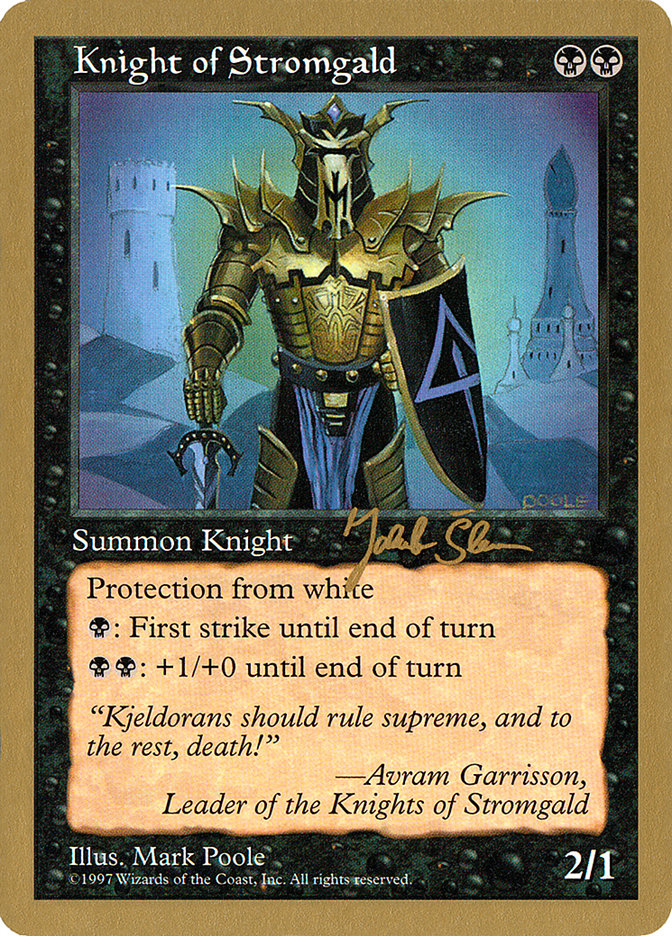 Knight of Stromgald (Jakub Slemr) [World Championship Decks 1997] | Arkham Games and Comics