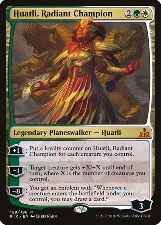 Huatli, Radiant Champion [Rivals of Ixalan] | Arkham Games and Comics