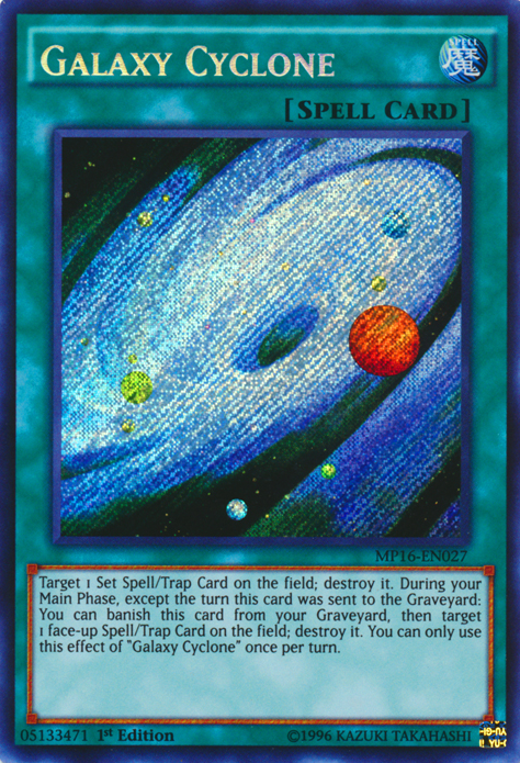 Galaxy Cyclone [MP16-EN027] Secret Rare | Arkham Games and Comics