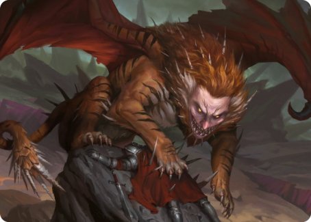 Manticore Art Card [Dungeons & Dragons: Adventures in the Forgotten Realms Art Series] | Arkham Games and Comics