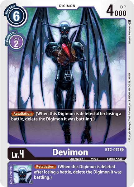 Devimon [BT2-074] [Release Special Booster Ver.1.0] | Arkham Games and Comics