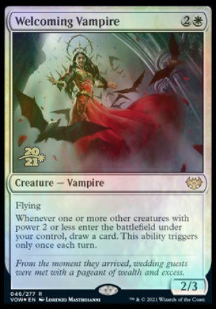 Welcoming Vampire [Innistrad: Crimson Vow Prerelease Promos] | Arkham Games and Comics