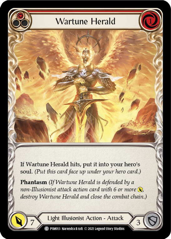 Wartune Herald (Red) [PSM013] (Monarch Prism Blitz Deck) | Arkham Games and Comics