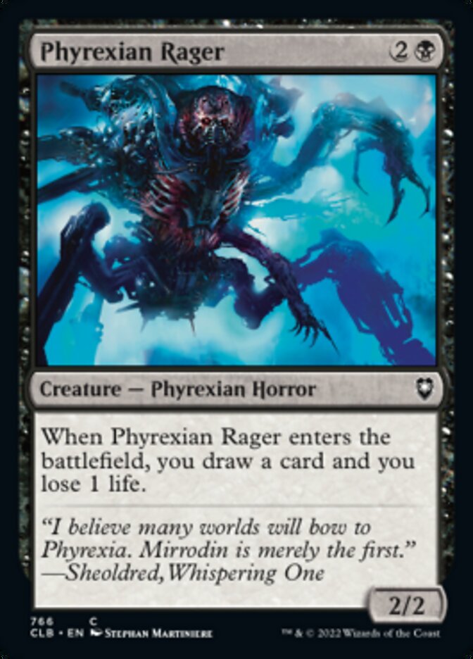 Phyrexian Rager [Commander Legends: Battle for Baldur's Gate] | Arkham Games and Comics