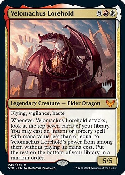 Velomachus Lorehold (Promo Pack) [Strixhaven: School of Mages Promos] | Arkham Games and Comics