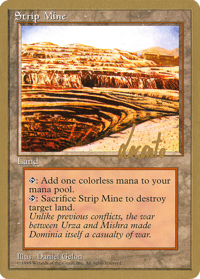 Strip Mine (Michael Loconto) [Pro Tour Collector Set] | Arkham Games and Comics