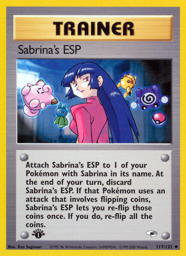 Sabrina's ESP (117/132) [Gym Heroes 1st Edition] | Arkham Games and Comics