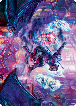 Thousand-Faced Shadow Art Card [Kamigawa: Neon Dynasty Art Series] | Arkham Games and Comics