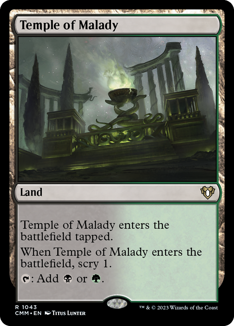 Temple of Malady [Commander Masters] | Arkham Games and Comics