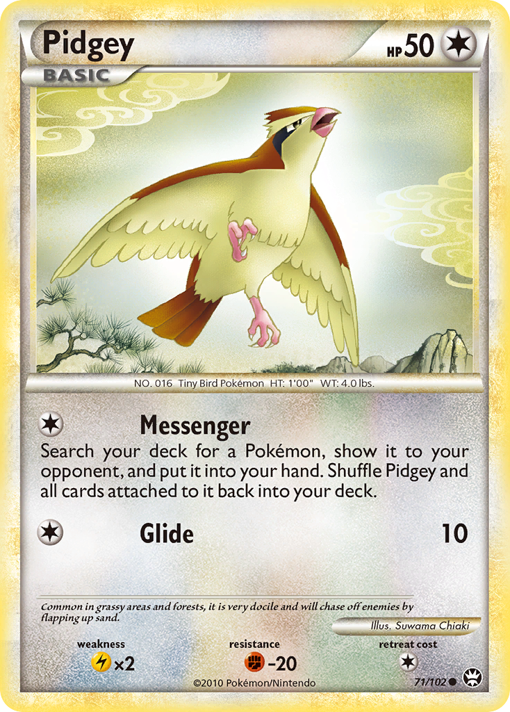 Pidgey (71/102) [HeartGold & SoulSilver: Triumphant] | Arkham Games and Comics