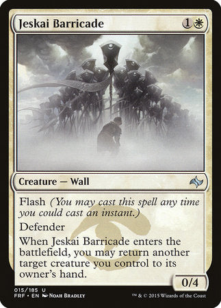 Jeskai Barricade [Fate Reforged] | Arkham Games and Comics