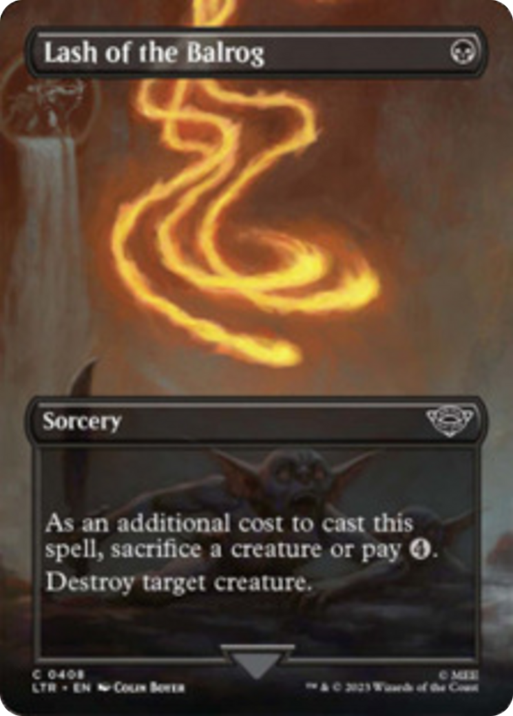 Lash of the Balrog (Borderless Alternate Art) [The Lord of the Rings: Tales of Middle-Earth] | Arkham Games and Comics