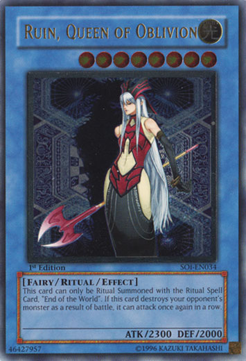 Ruin, Queen of Oblivion (UTR) [SOI-EN034] Ultimate Rare | Arkham Games and Comics