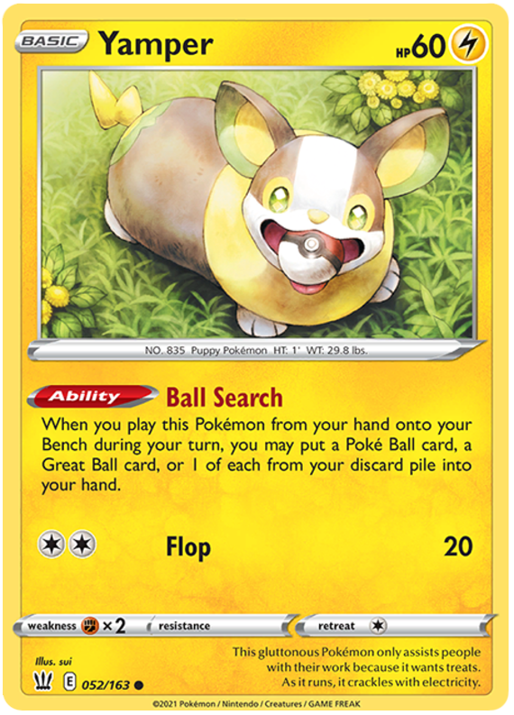 Yamper (052/163) [Sword & Shield: Battle Styles] | Arkham Games and Comics