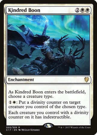 Kindred Boon [Commander 2017] | Arkham Games and Comics