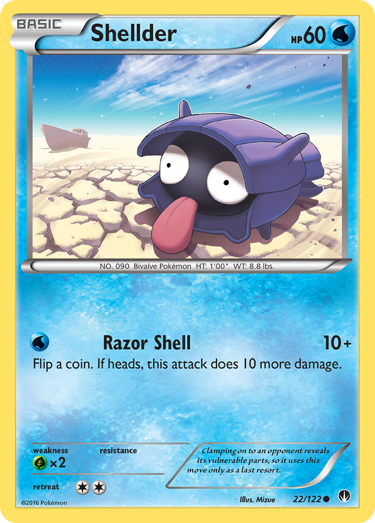 Shellder (22/122) [XY: BREAKpoint] | Arkham Games and Comics