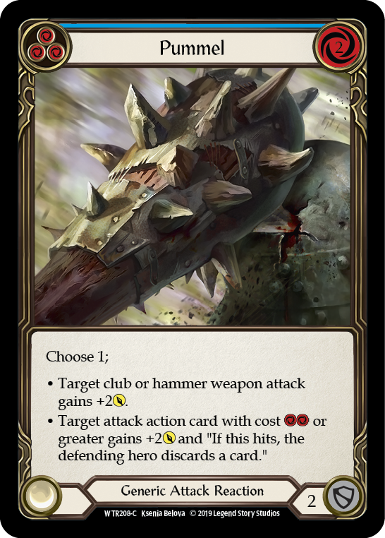 Pummel (Blue) [WTR208-C] (Welcome to Rathe)  Alpha Print Normal | Arkham Games and Comics