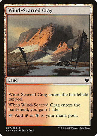 Wind-Scarred Crag [Khans of Tarkir] | Arkham Games and Comics