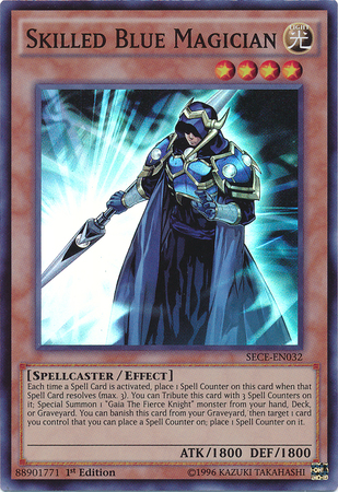 Skilled Blue Magician [SECE-EN032] Super Rare | Arkham Games and Comics