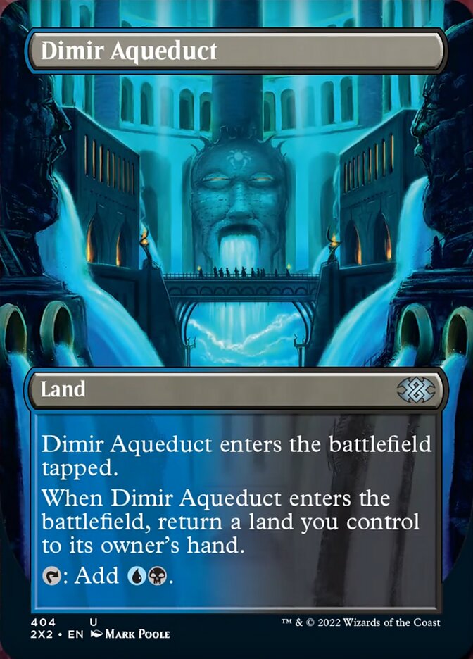 Dimir Aqueduct (Borderless Alternate Art) [Double Masters 2022] | Arkham Games and Comics