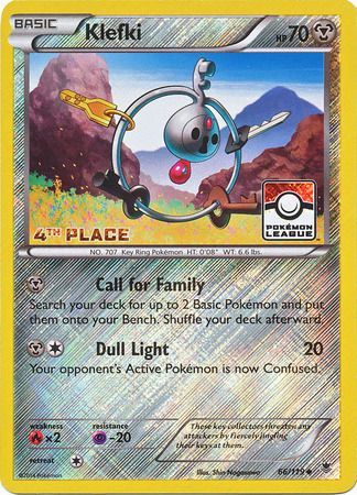 Klefki (66/119) (League Promo 4th Place) [XY: Phantom Forces] | Arkham Games and Comics