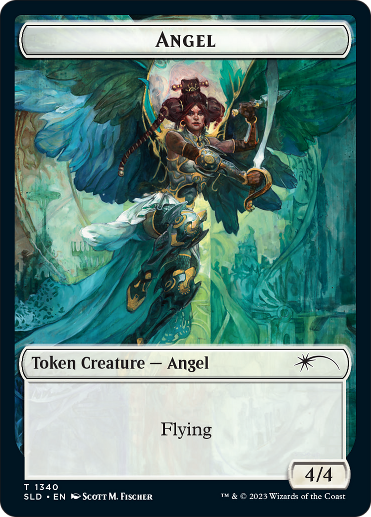 Angel (SLD) // Soldier (GRN) Double-Sided Token [Secret Lair: Angels Tokens] | Arkham Games and Comics