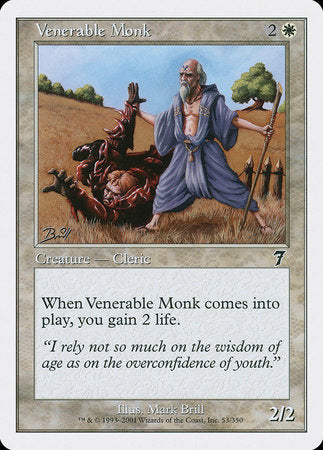 Venerable Monk [Seventh Edition] | Arkham Games and Comics