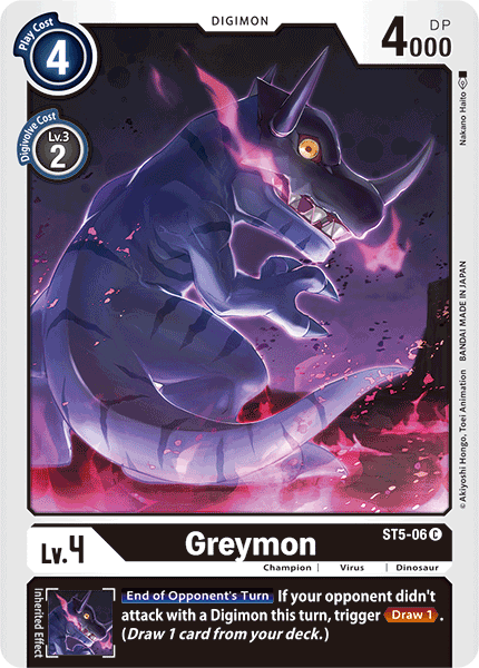 Greymon [ST5-06] [Starter Deck: Machine Black] | Arkham Games and Comics