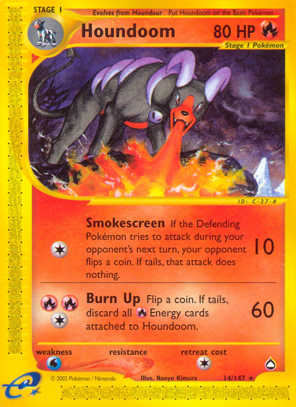 Houndoom (14/147) [Aquapolis] | Arkham Games and Comics