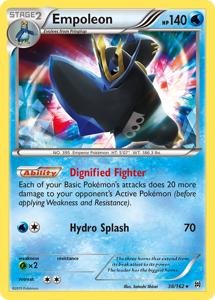 Empoleon (38/162) (Battle Arena Deck Exclusive) (Theme Deck Exclusive) [XY: BREAKthrough] | Arkham Games and Comics