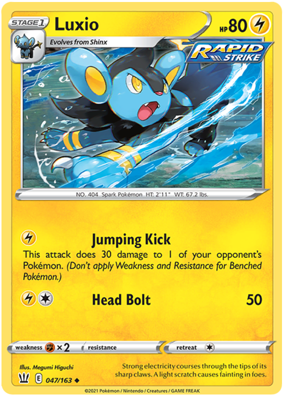 Luxio (047/163) [Sword & Shield: Battle Styles] | Arkham Games and Comics