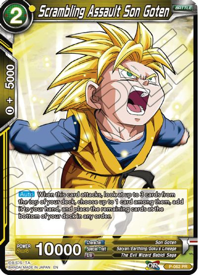 Scrambling Assault Son Goten (Reprint) (P-062) [Battle Evolution Booster] | Arkham Games and Comics