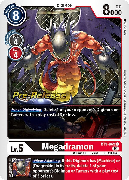 Megadramon [BT9-065] [X Record Pre-Release Promos] | Arkham Games and Comics