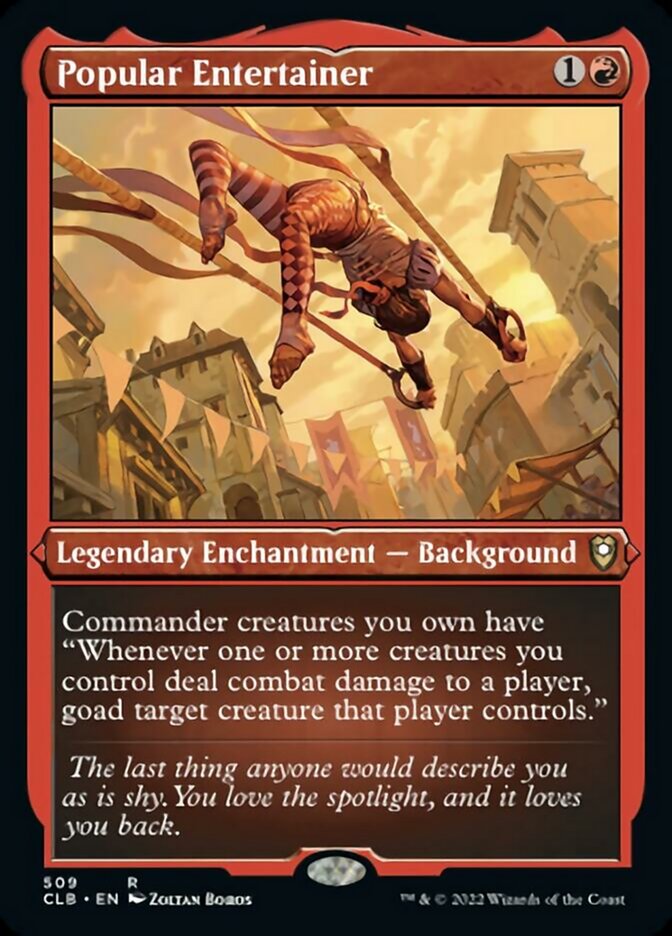 Popular Entertainer (Foil Etched) [Commander Legends: Battle for Baldur's Gate] | Arkham Games and Comics