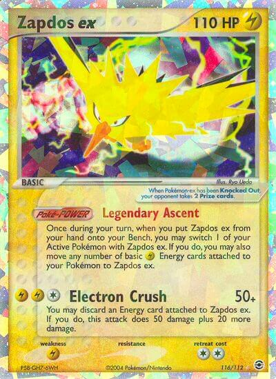 Zapdos ex (116/112) [EX: FireRed & LeafGreen] | Arkham Games and Comics