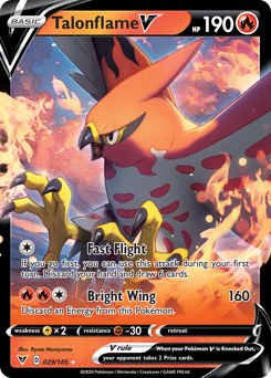 Talonflame V (029/185) [Sword & Shield: Vivid Voltage] | Arkham Games and Comics