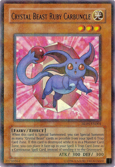 Crystal Beast Ruby Carbuncle [HL05-EN001] Parallel Rare | Arkham Games and Comics