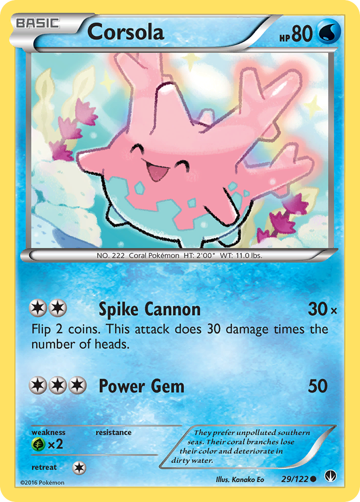 Corsola (29/122) [XY: BREAKpoint] | Arkham Games and Comics