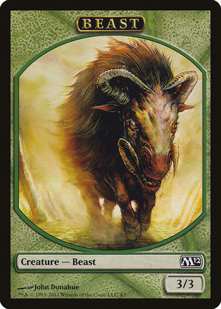 Beast Token [Magic 2012 Tokens] | Arkham Games and Comics