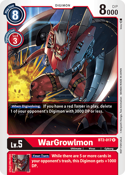 WarGrowlmon [BT2-017] (Alternate Art) [Release Special Booster Ver.1.0] | Arkham Games and Comics