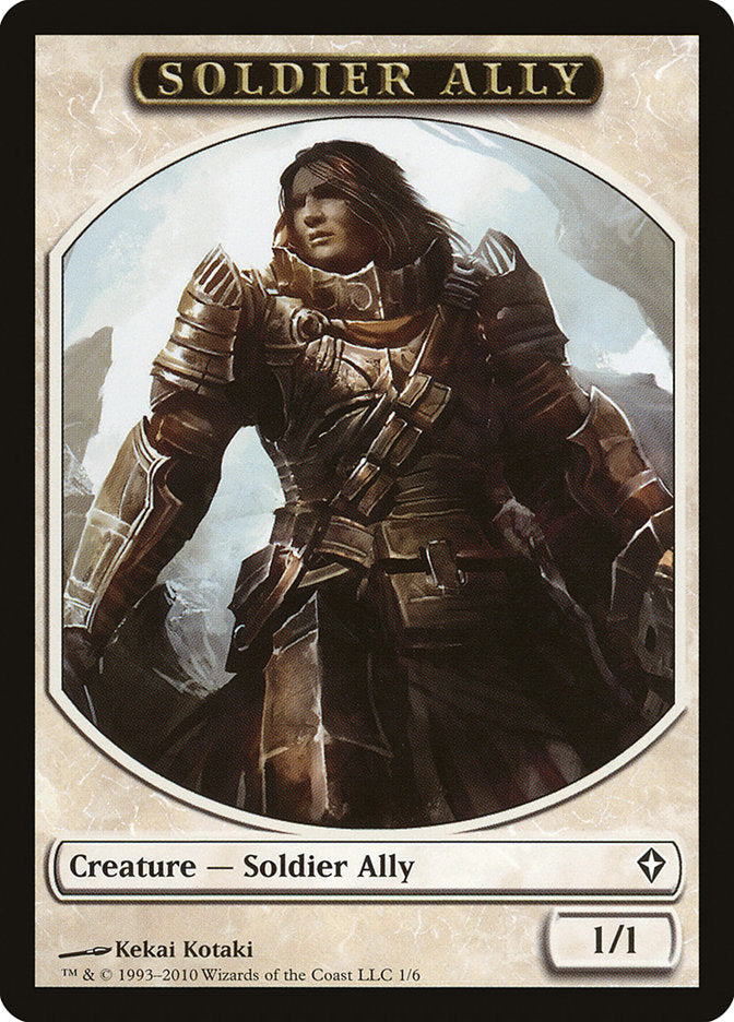 Soldier Ally [Worldwake Tokens] | Arkham Games and Comics