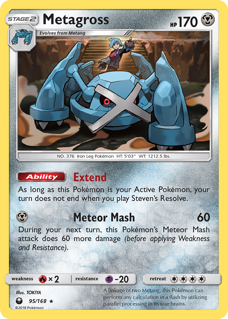 Metagross (95/168) [Sun & Moon: Celestial Storm] | Arkham Games and Comics