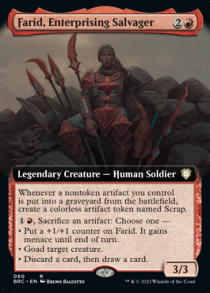 Farid, Enterprising Salvager (Extended Art) [The Brothers' War Commander] | Arkham Games and Comics