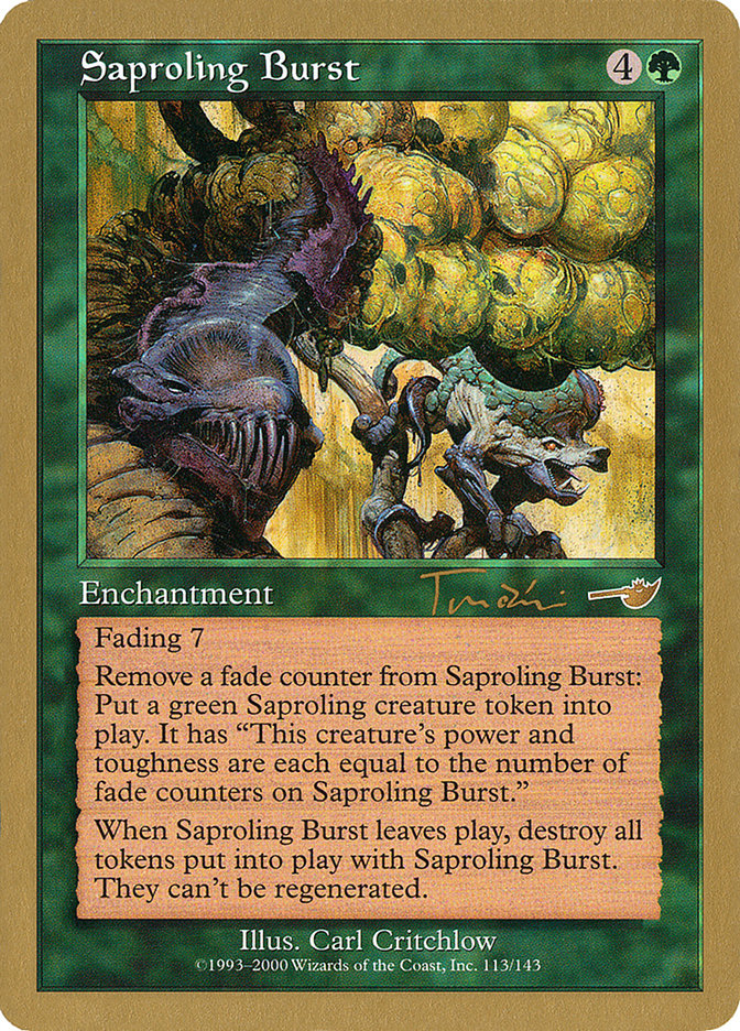 Saproling Burst (Jan Tomcani) [World Championship Decks 2001] | Arkham Games and Comics