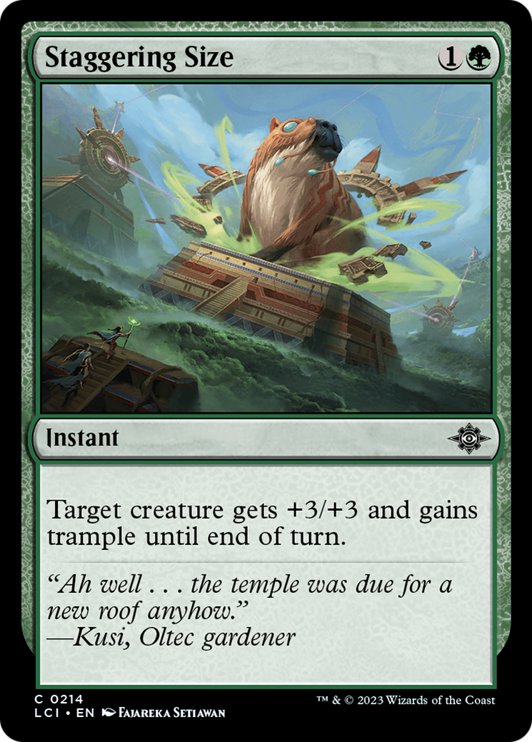 Staggering Size [The Lost Caverns of Ixalan] | Arkham Games and Comics